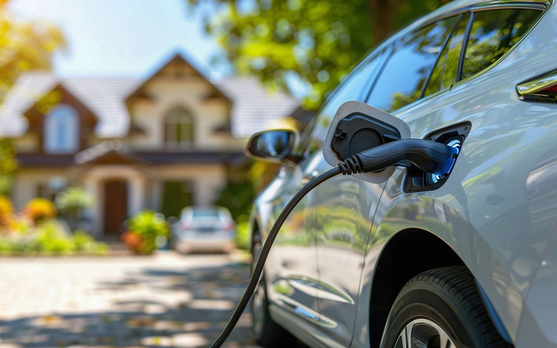 Level 2 EV charger installed at a Pickering home